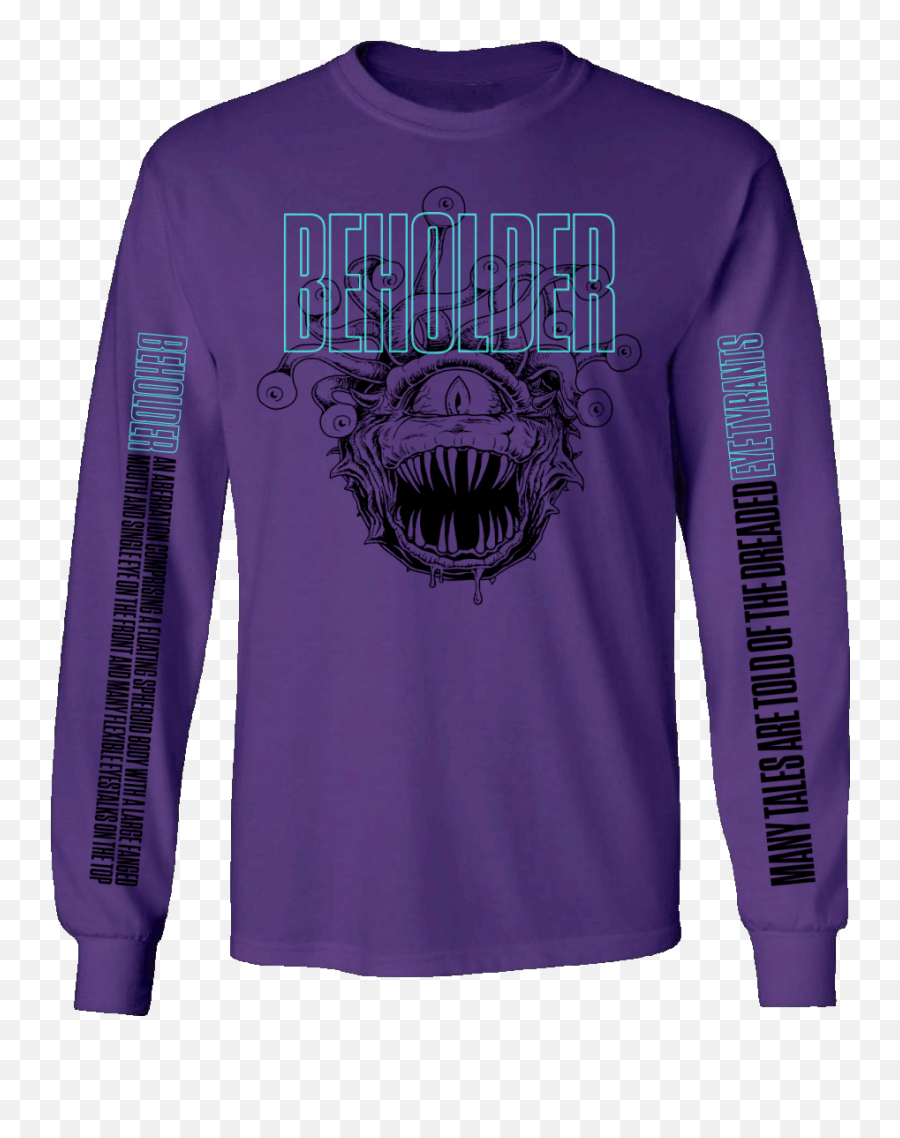 D Beholder Redux Ls T Shirt Purple - All I Want For Christmas Is Gains Sweater Emoji,Emoji Shirt Amazon