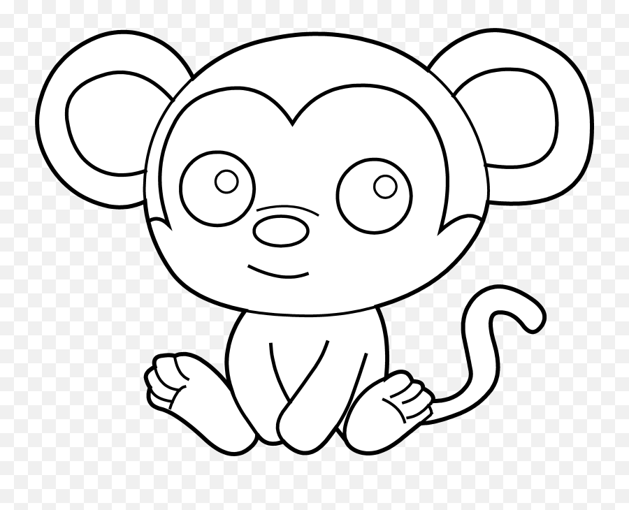 Free Cute Monkey Clipart Download Free Clip Art Free Clip - Baby Monkey Face Silhouette Emoji,How To Draw The Monkey Emoji
