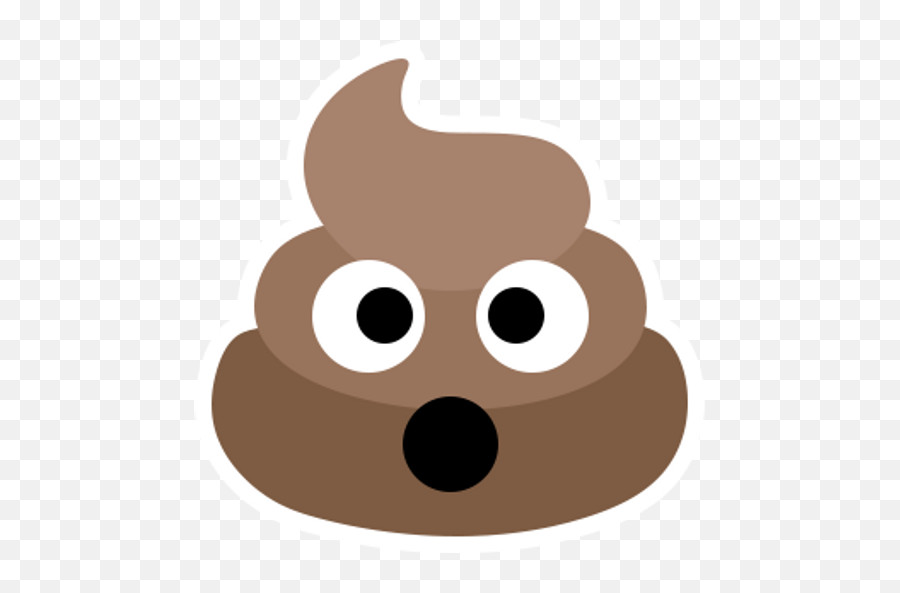 Pile Of Poo Emoji Sticker - Sticker Mania Surprised Poop Emoji,Hang Loose Emoji Png