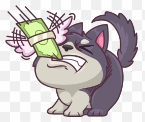 Hank The Husky By Telegram Messenger Llp - Fictional Character Emoji,Husky Emotions