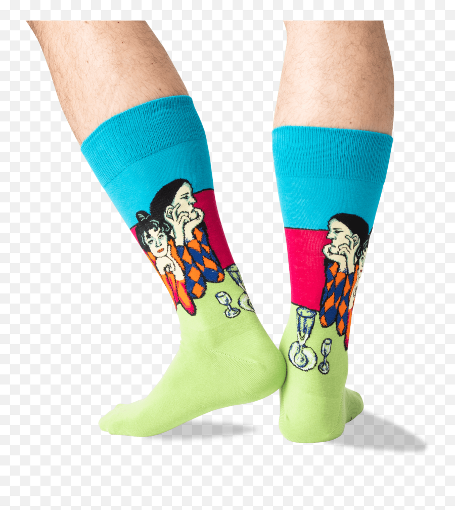 Menu0027s Picassou0027s Two Acrobats Socks U2013 Hotsox - Fictional Character Emoji,El Grito De Munch Emoticon