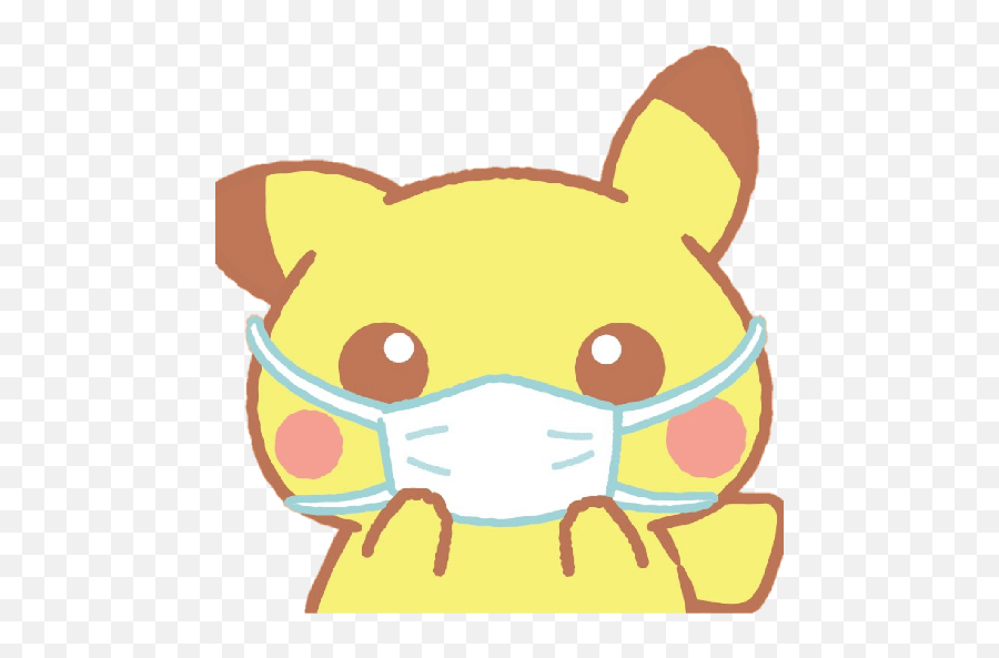 Le Petit Chat - Masquer Mettez Votre Masque Faite Comme Cute Cartoon Pokemon Wallpaper Cute Emoji,Eevee Think Emoji