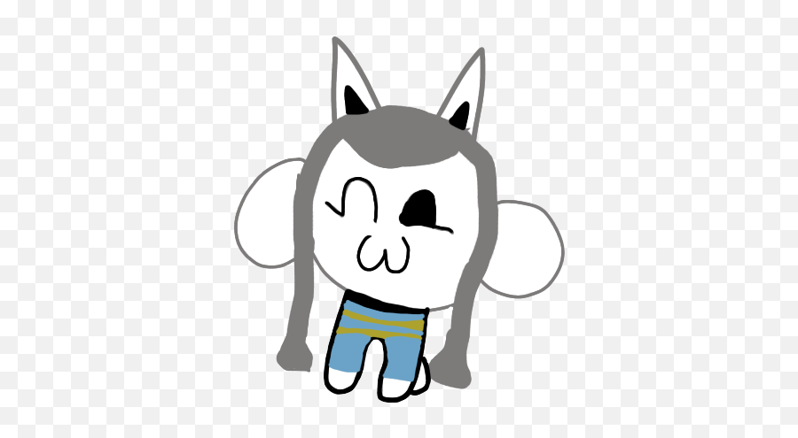 Temmie Undertale Sticker By Maggie - Fictional Character Emoji,Why Is The Annoying Dog Emoticon Undertal