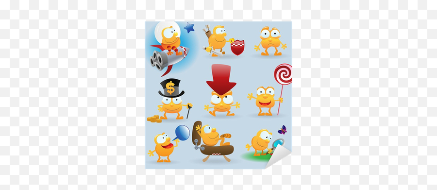 Funny Emoticons Set Sticker Pixers - Emoticon Emoji,Funny Long Emoticons