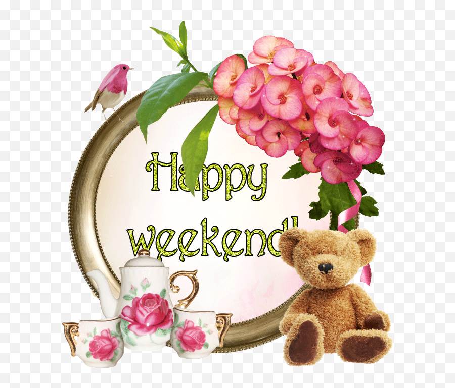 Happy Weekend Gif Wishes - Happy Saturday Happy Weekend Wishes Emoji,Excited Emoji Gif