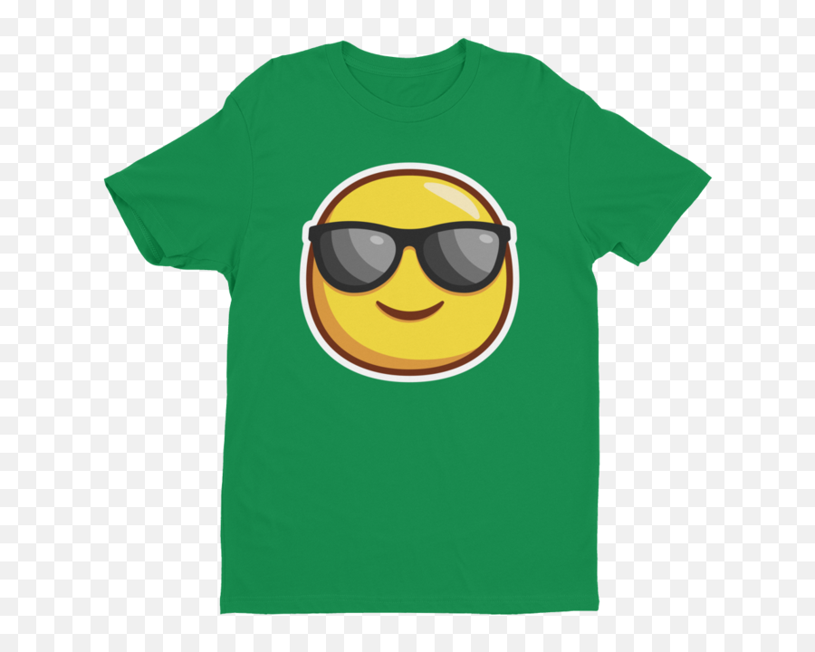 Cool Guy Emoji Short Sleeve Next Level - Vintage Paul Butterfield T Shirt,Emoji Sunglasses Green