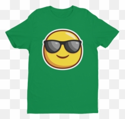 Cool Guy Emoji Short Sleeve Next Level - Vintage Paul Butterfield T Shirt,Emoji Sunglasses Green
