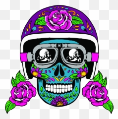 Dia Del Jinete Blue Skull Long Sleeve T - Shirt Emoji,Large Blank Emoticon