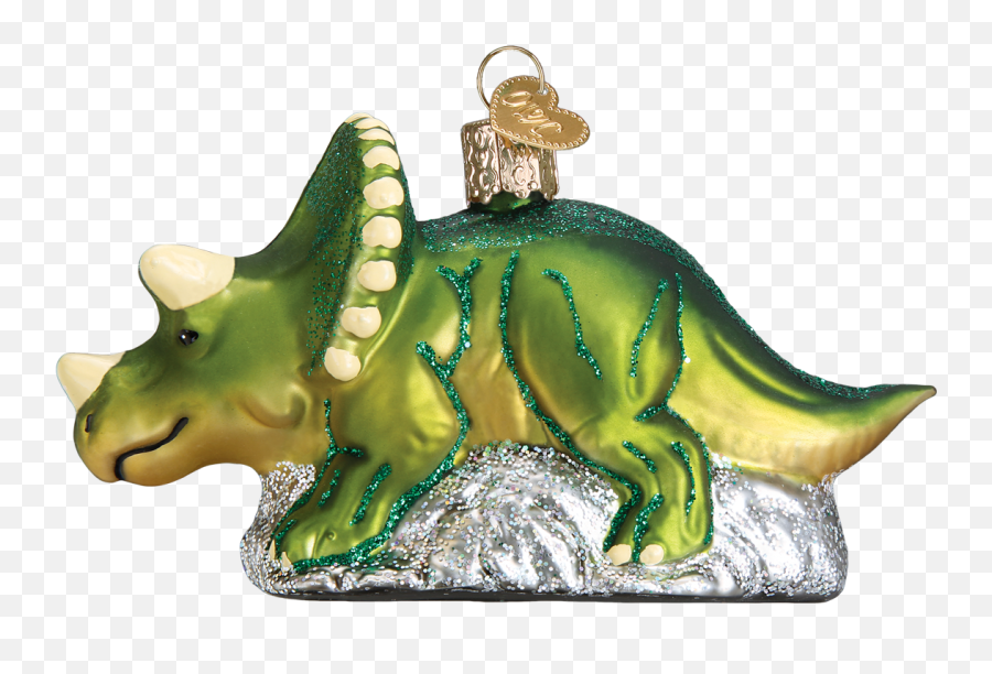 Tagged - Old World Christmas Triceratops Ornament Emoji,Dreidel Parrot Emoji
