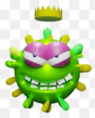 Covid 19 Cartoon Free 3d Model - Happy Covid 19 Cartoon Emoji,3d Emoticon Character Gagged