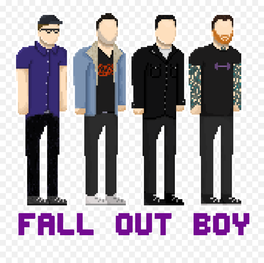 My Fall Out Boy Pixel Art - Standing Around Emoji,Emojis Mania Fall Out Boy