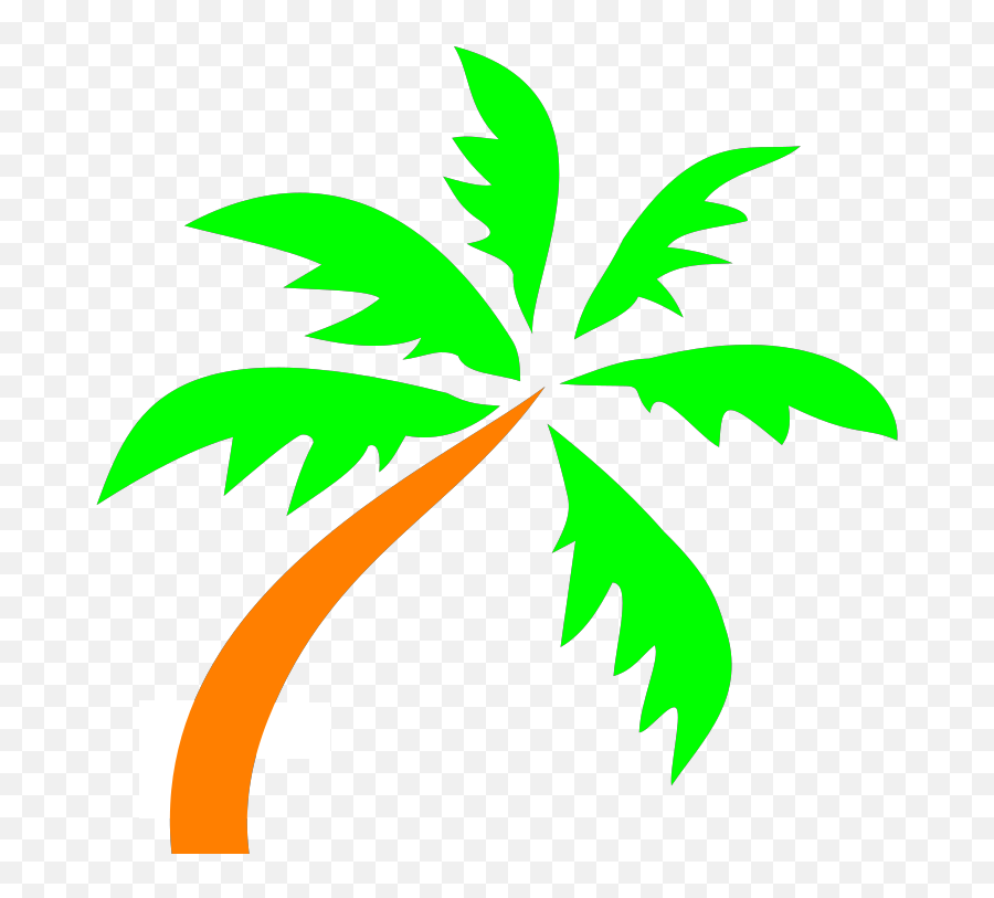 Palm Tree Png Svg Clip Art For Web - Black Palm Tree Cartoon Png Emoji,Clown Xmas Tree Clock Emojis
