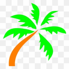 Palm Tree Png Svg Clip Art For Web - Black Palm Tree Cartoon Png Emoji,Clown Xmas Tree Clock Emojis