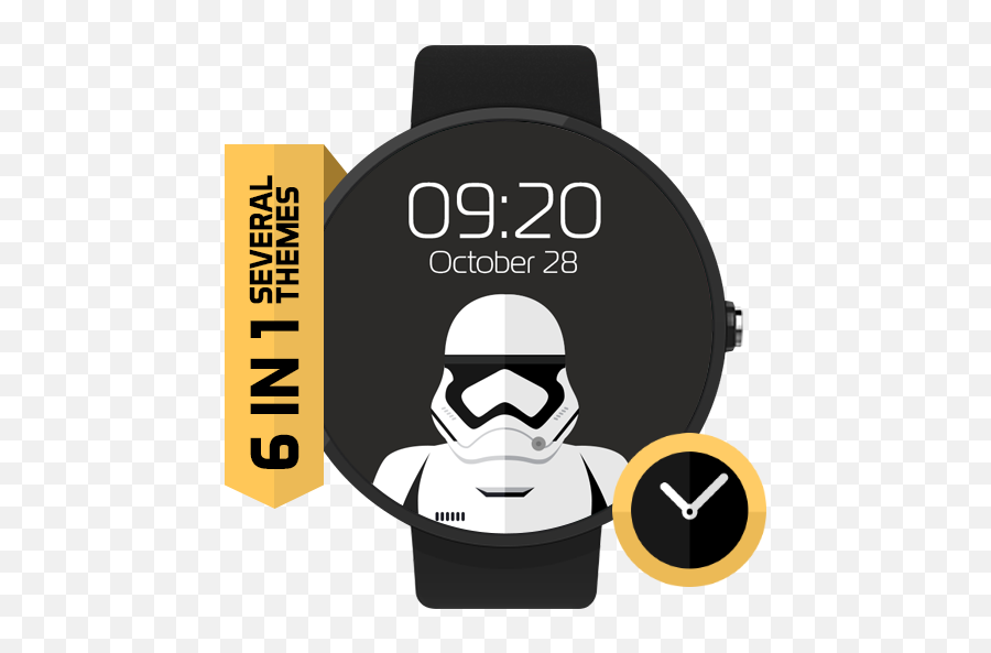 Fwf Star Wars Watch Face Latest Version - Android Wear Star Wars Watch Face Emoji,Star Wars Emoji Poe