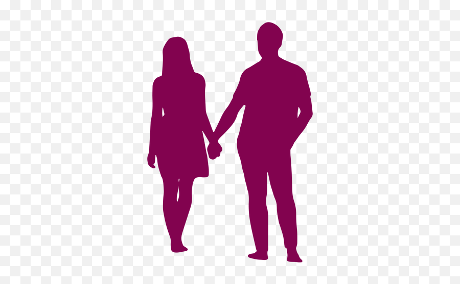 Couple Png U0026 Svg Transparent Background To Download - Couple Silhouette Pink Png Emoji,Girlsholding Hands Emoji