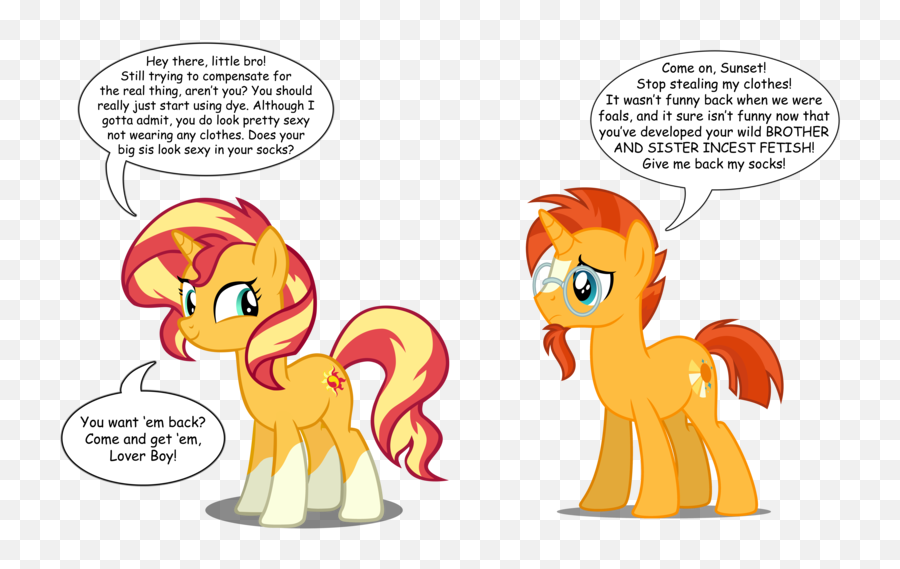 Siblings Sockless Sunburst Socks - Sunset Shimmer My Little Pony Sunburst Emoji,Incest Emotions