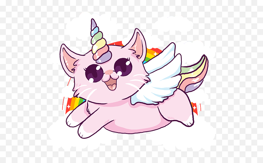 Meowgical Caticorn Majestic Rainbow Cat Unicorn Iphone 12 - Rainbow Cat And Cute Emoji,How To Get Emojis On The Galaxys4
