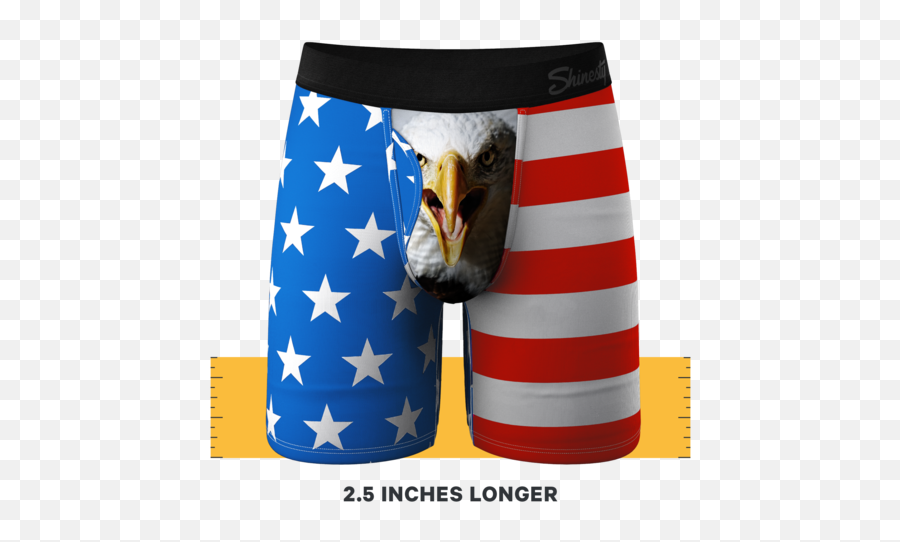 Long Leg Usa Ball Hammock Pouch - American Emoji,Bald Eagle Emoji