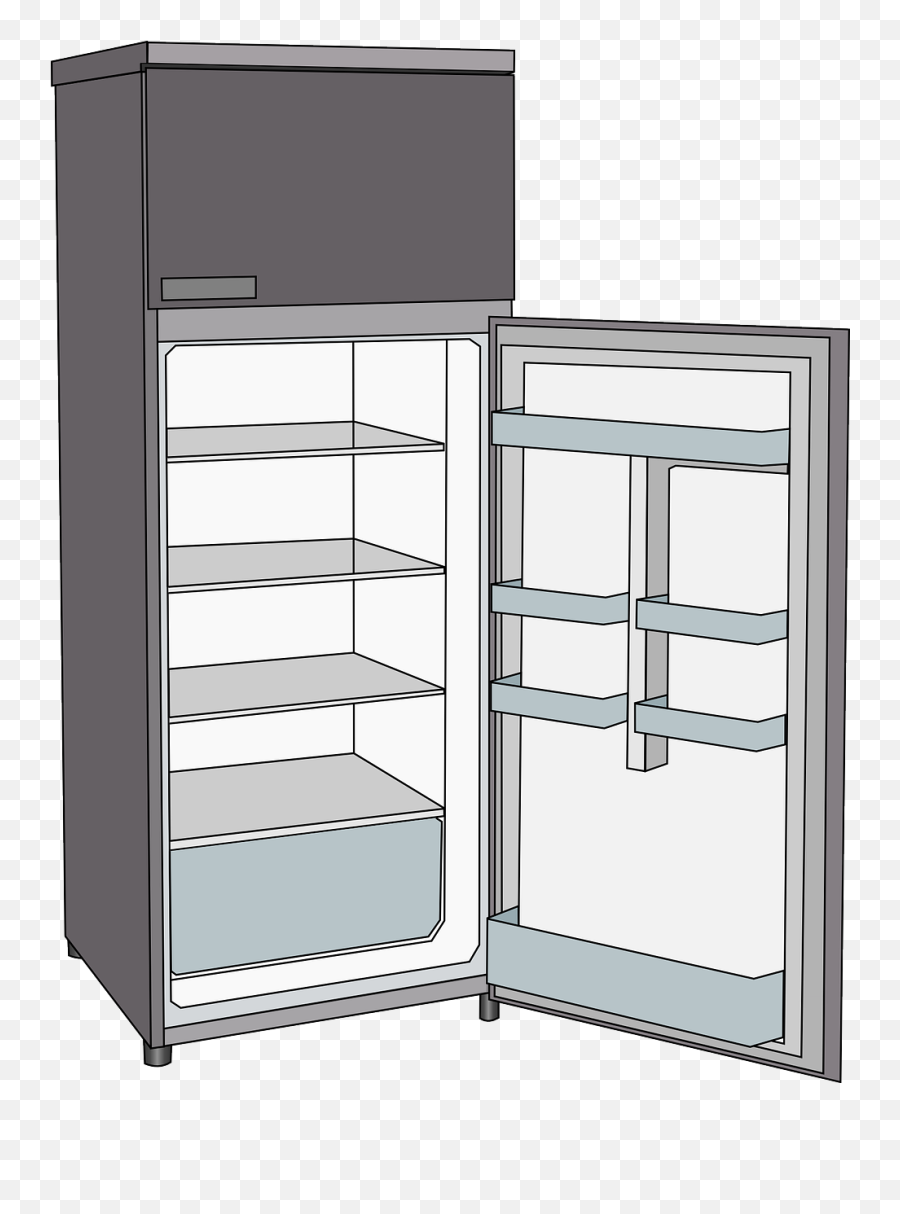 Refrigerator Fridge Cooling - Empty Refrigerator Clipart Emoji,Refrigerator Emoji