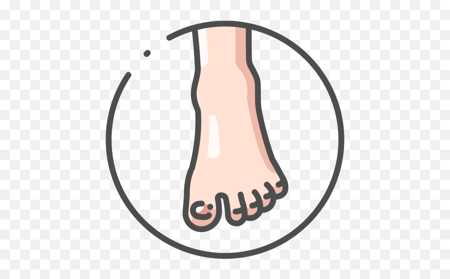 Foot Toes Free Icon Of Human Body Color - Dot Emoji,A Snowflake And A Pair Of Feet Emojis