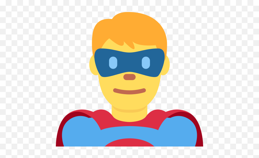 Man Superhero Emoji - Emoji Superheroe,Superman Emoji