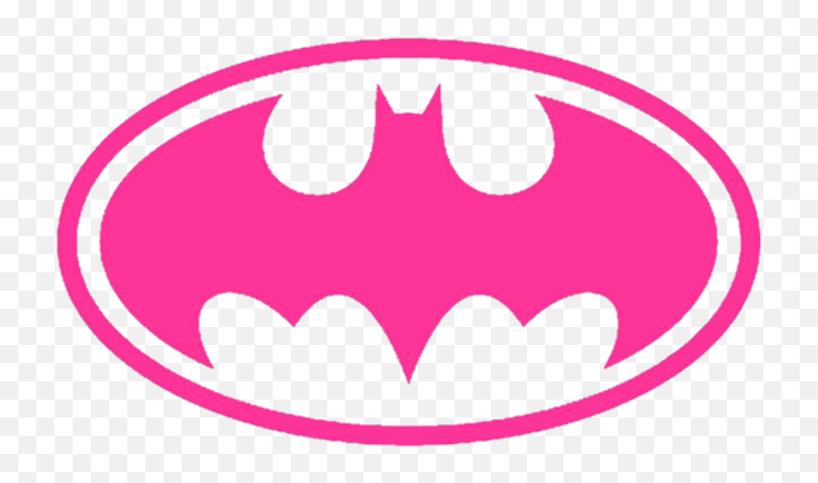 Hotpink Pink Batgirl Batman Sticker - Batgirl Logo Emoji,Batman Symbol Emoji
