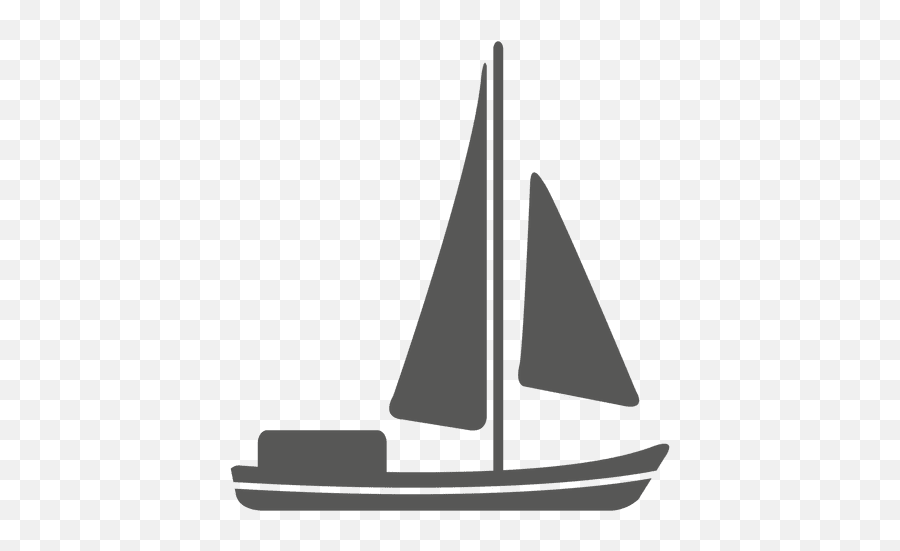 Sailboat Flat Icon Silhouette Transparent Png U0026 Svg Vector Emoji,A Heart And A Boat Emoji
