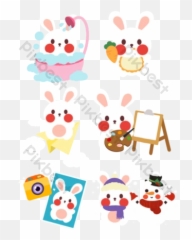 Cute Little White Rabbit Png Images Psd Free Download Emoji,Facebook Rabbit Emojis
