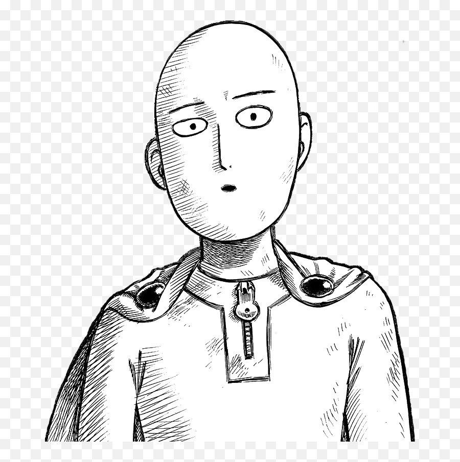 One Punch Man - Saitama Ok Color Transparent Png Stickpng Saitama Face Black Background Emoji,One Punch Man Emoji