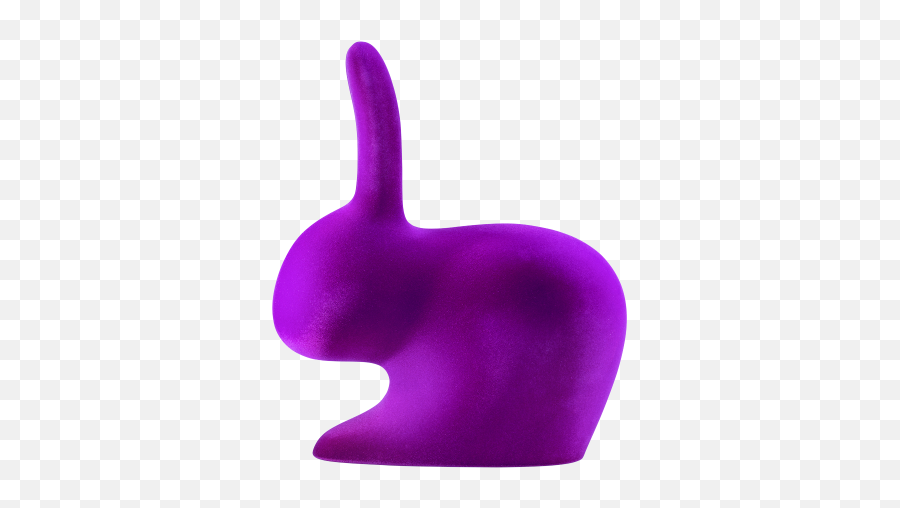 Qeeboo Rabbit Xs Bookend Velvet Finish By Stefano Giovannoni Emoji,Bunny Girl Emoji