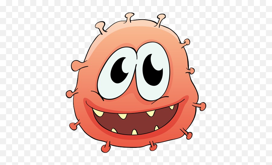 Download Cute Bacteria Cartoon Png Image With No Background Emoji,What Is Red Thing With Long Nose Emoji