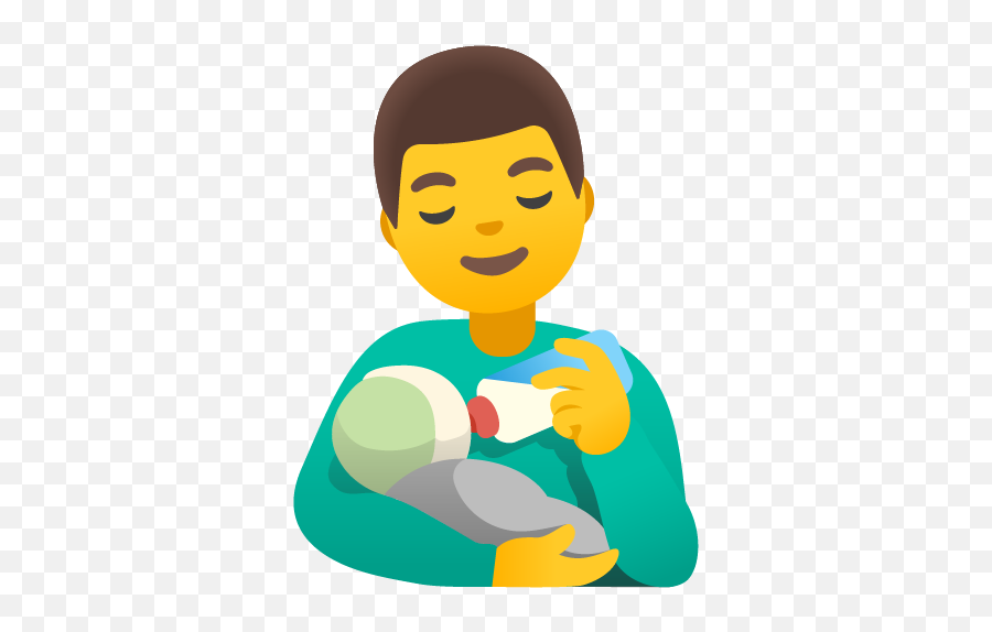 U200d Man Feeding Baby Emoji - Feeding Baby Emoji,Crying Baby Emoji