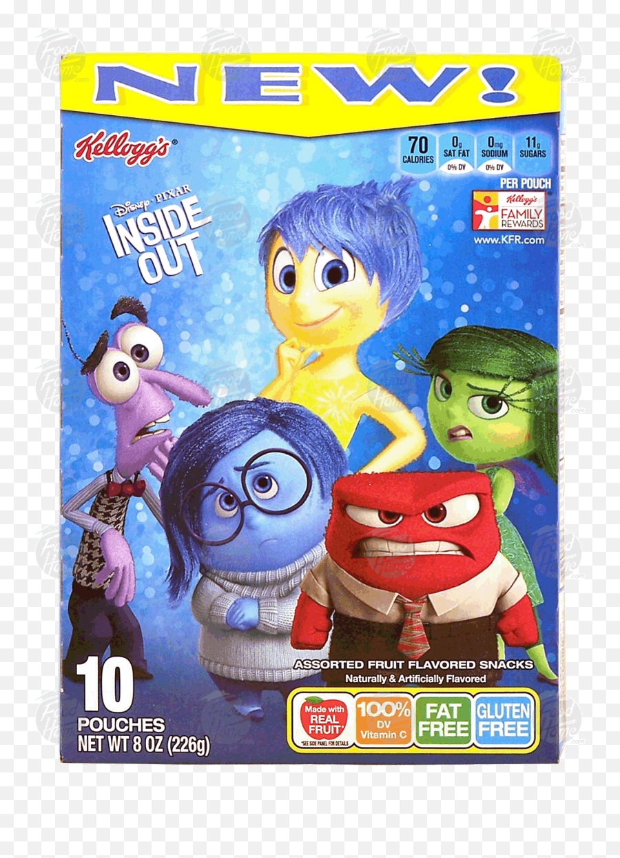 Assorted Fruit Flavored Snacks - Inside Out Todos Los Personajes Emoji,Inside Out Clips Emotions