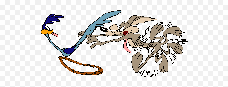 Jumpy - Comics Road Runner Wile E Coyote Chasing Road Runner Emoji,Road Runner Emoji