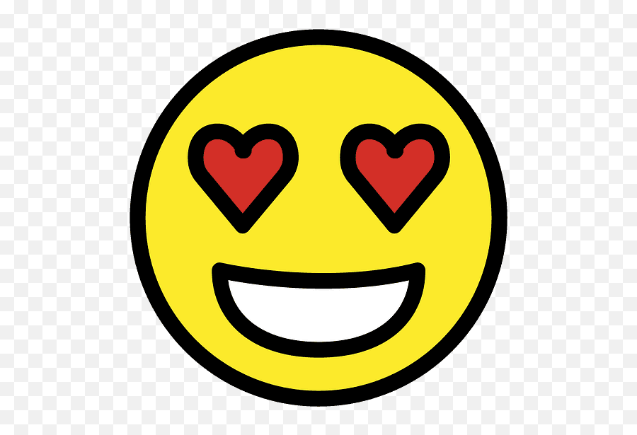 Smiling Face With Heart - Eyes Emoji Clipart Free Download Happy,Free Clipart Smiley Face Emoticons
