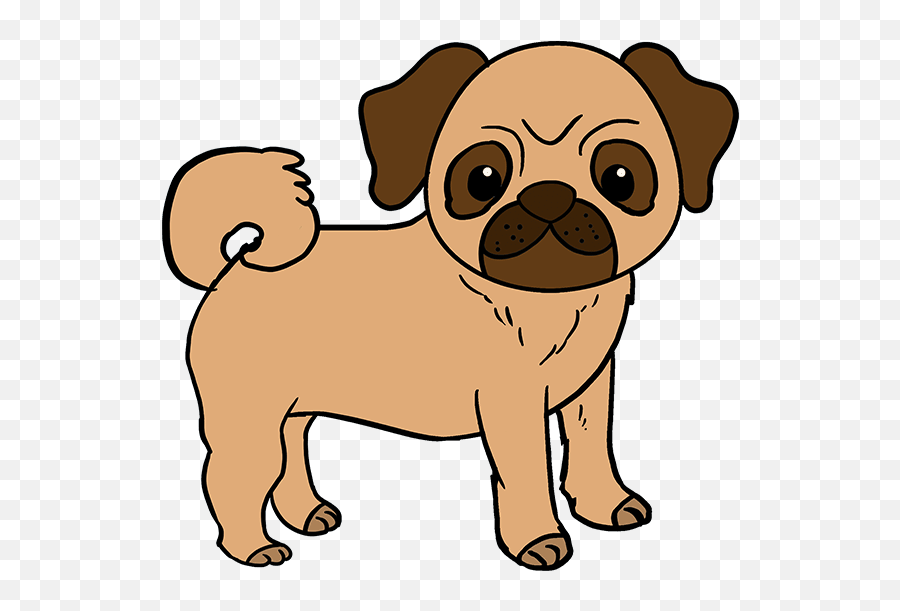 Puppy Drawing Easy - Pug Drawing Easy Emoji,Fun 2 Draw Emoji