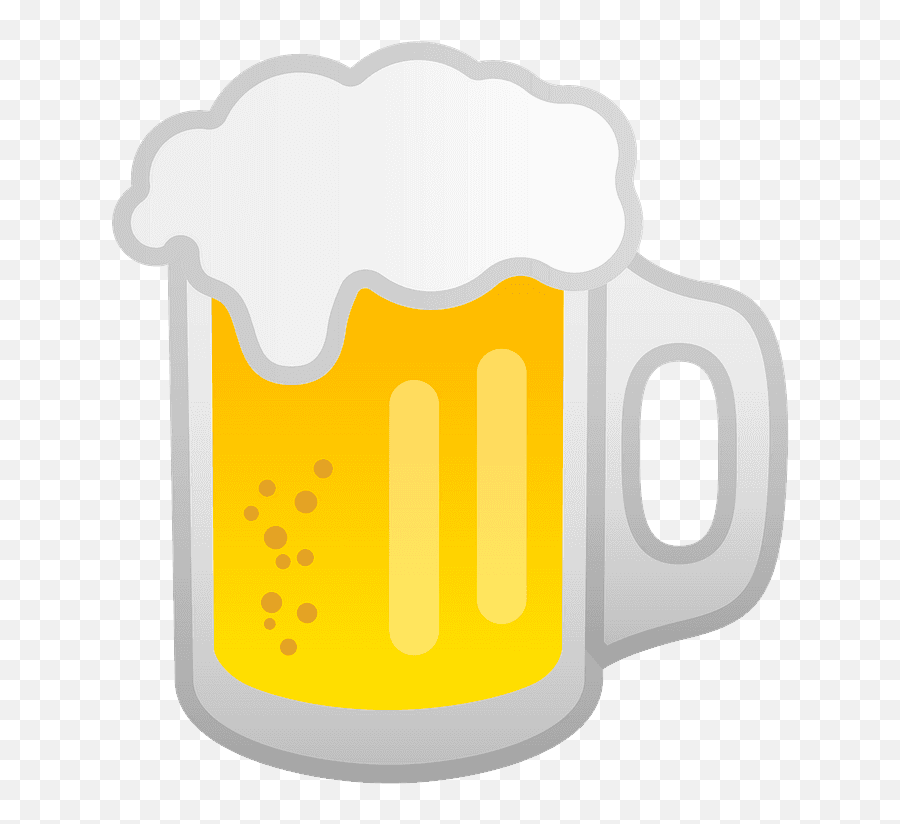 Beer Mug Emoji Clipart - Jarra De Cerveza Emoji,Oktoberfest Emojis