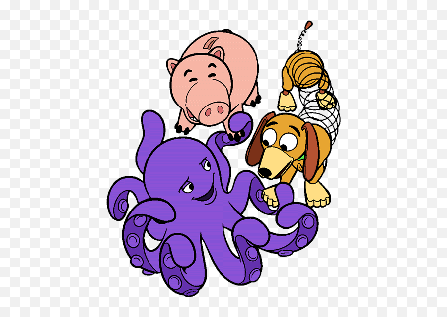 Toy Story Three Stretch - Clip Art Library Stretch Octopus From Toy Story Emoji,Emoticon Toy Story