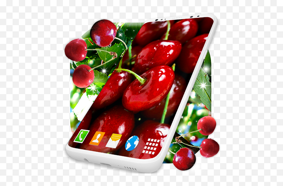 Summer Cherry Live Wallpaper Cherry Wallpapers U2013 Apps Bei - Portable Communications Device Emoji,Chili Pepper Emoji