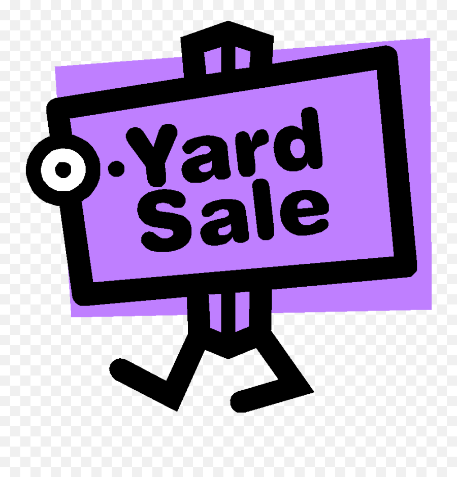 Yard Sale Sign Free Yard Sale Sign Clipart Emoji,Garage Sale Emoticon Free Emoji PNG Images