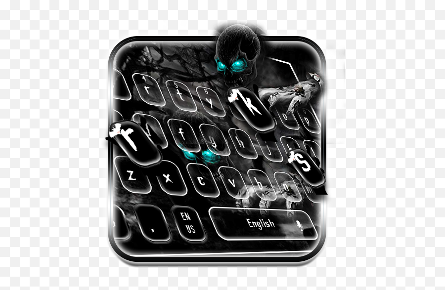 Creepy Zombie Skull Keyboard Theme - Fictional Character Emoji,Zombie Emojis For Android