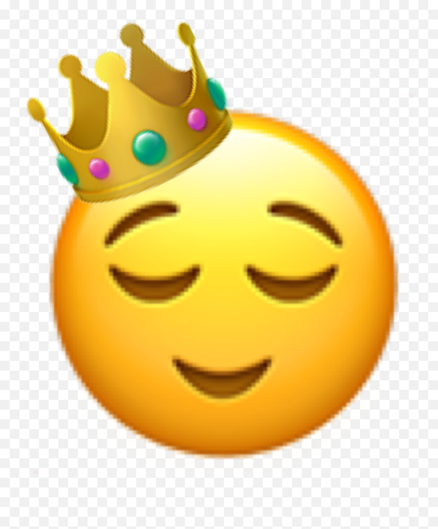 Queen Emoji Humble Crown Sticker - Happy,Queen Emoji