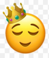 Queen Emoji Humble Crown Sticker - Happy,Queen Emoji