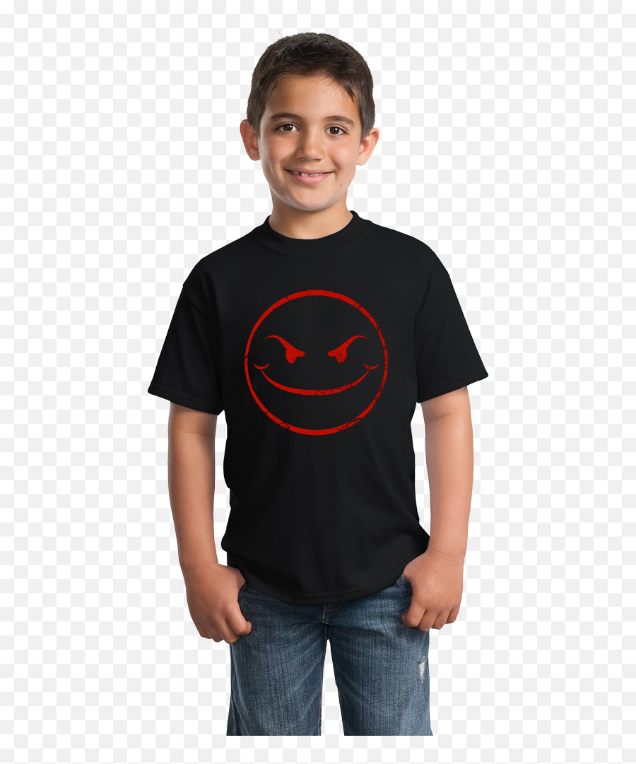 Evil Smiley Face T - Shirt Chemistry T Shirts Emoji,Evil Emoticon :)