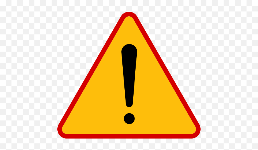 Warning Sign Of Red - Warning Clipart Emoji,Caution Emoji