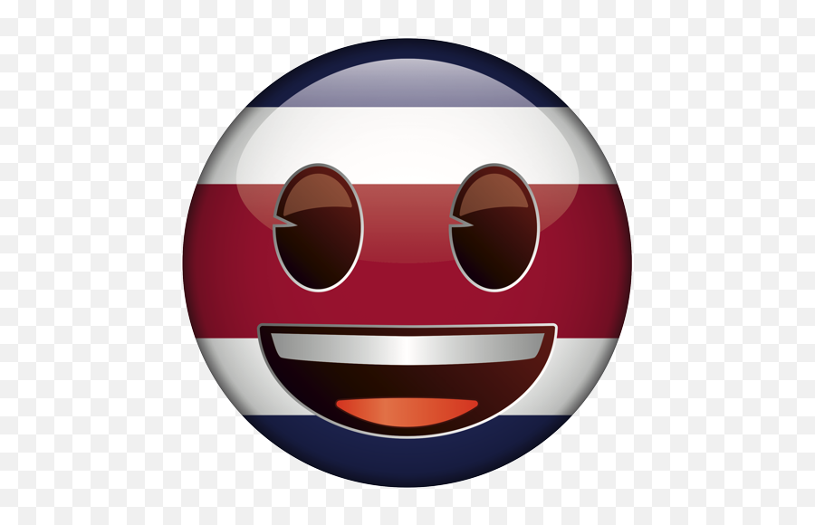 Emoji - Happy,Costa Rica Flag Emoji