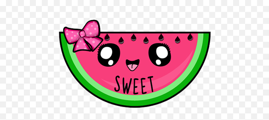 Cute Watermelon Wallpapers - Watermelon Kawaii Emoji,Cute Emoticons Spaz