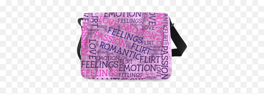 Made Of Wordsgreat Feelings B Messenger Bag Model 1628 Id D524716 - Messenger Bag Emoji,Doodle Mouths Emotions