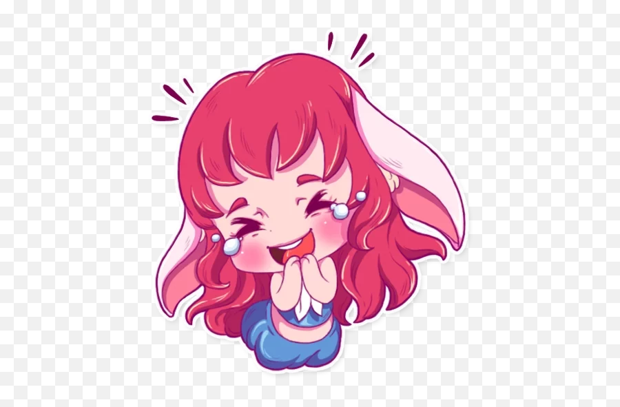 Cute Bunny Girl - Stickers For Whatsapp Cute Girl Stickers For Telegram Emoji,Bunmy.girl Emojis