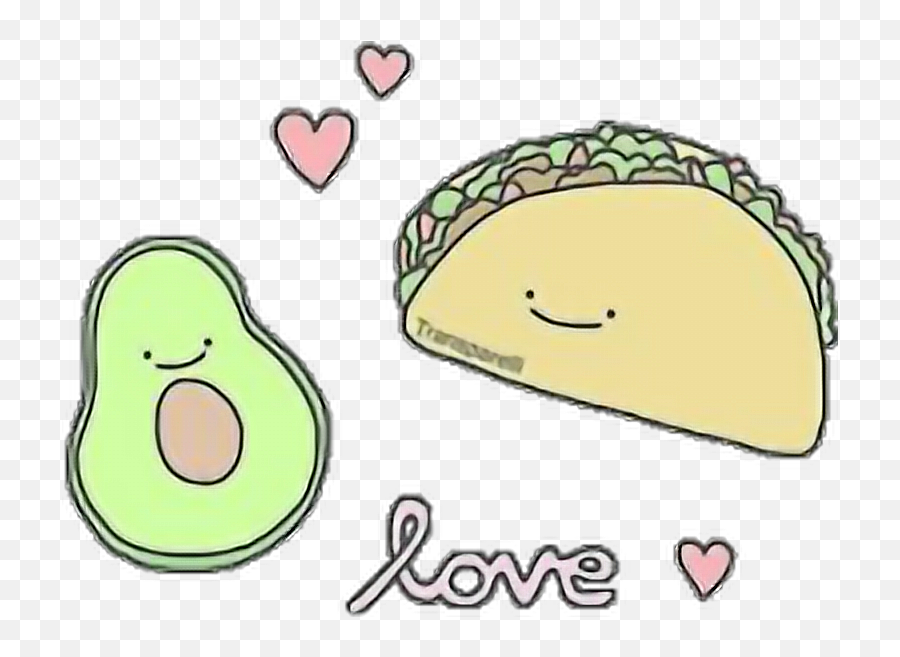 Cute Transparent Background Aesthetic Avocado Png - Largest Png Avocado Emoji,Guacamole Emoji